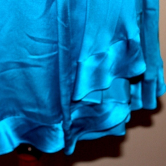 Bebe Silk Dress Sky Blue Unworn, New, XS - Picture 5 of 9